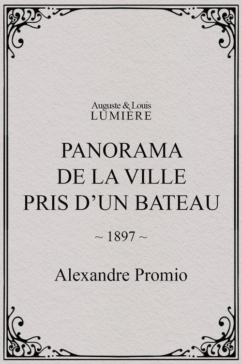 Panorama de la ville pris d’un bateau 1897 official movie poster