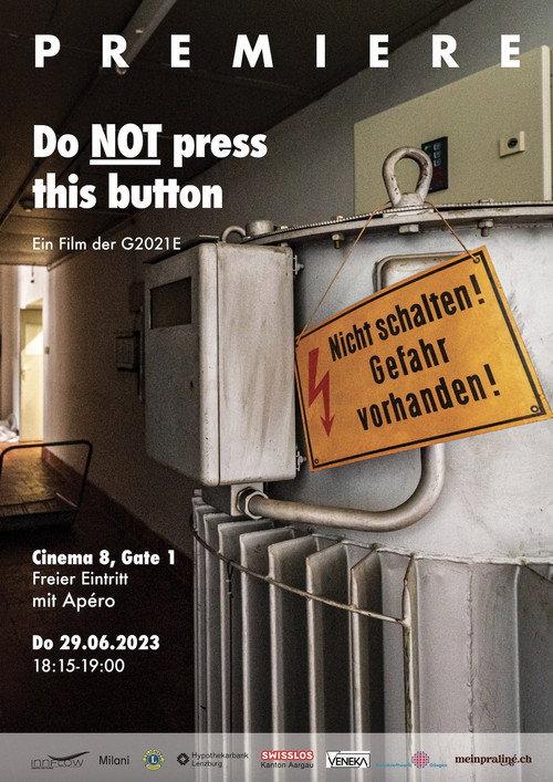 Do NOT press this button 2023 official movie poster