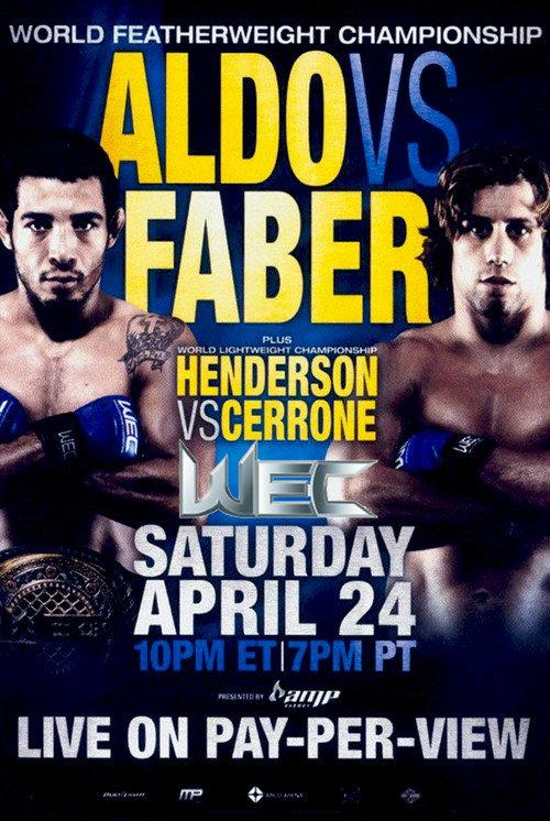 WEC 48: Aldo vs. Faber 2010 official movie poster