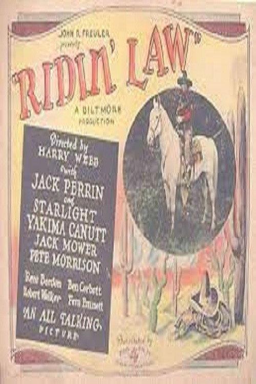 Ridin' Law 1930 official movie poster