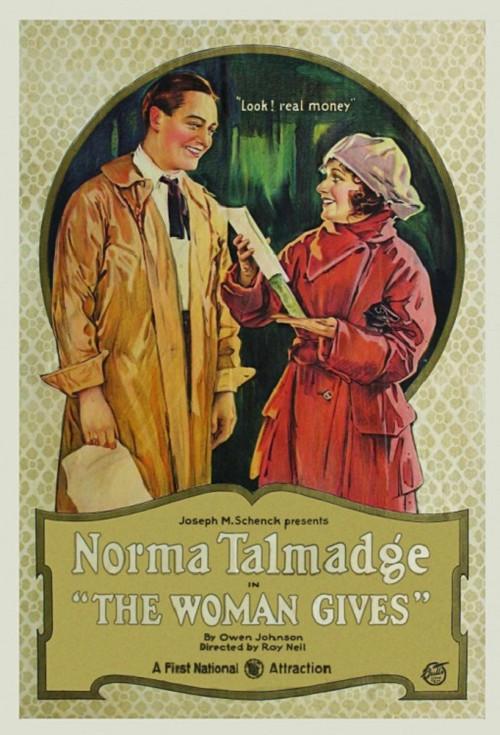 The Woman Gives 1920 official movie poster