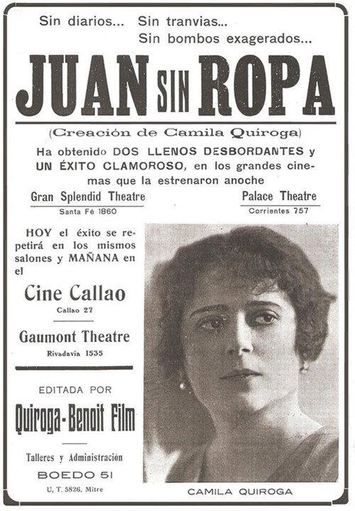 Juan sin Ropa 1919 official movie poster
