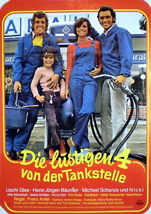 Die lustigen Vier von der Tankstelle 1972 official movie poster