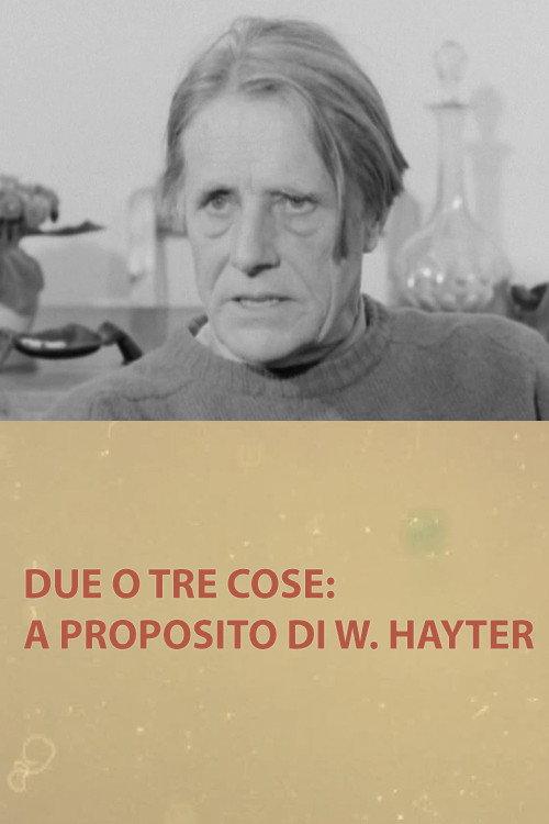 Due o tre cose: a proposito di W. Hayter 1968 official movie poster