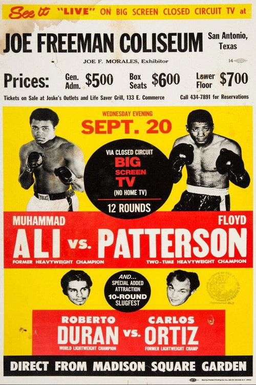 Muhammad Ali vs. Floyd Patterson II 1972 official movie poster