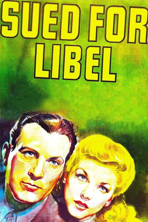 Sued for Libel 1939 official movie poster