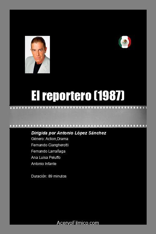 El reportero 1987 official movie poster