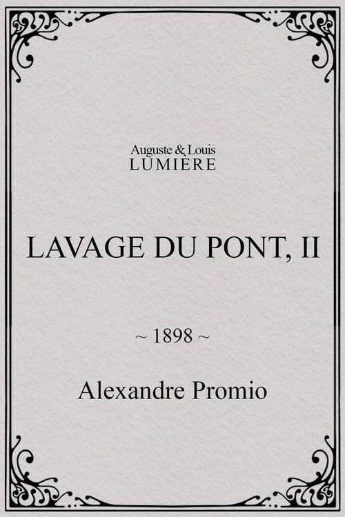 Lavage du pont, II 1898 official movie poster