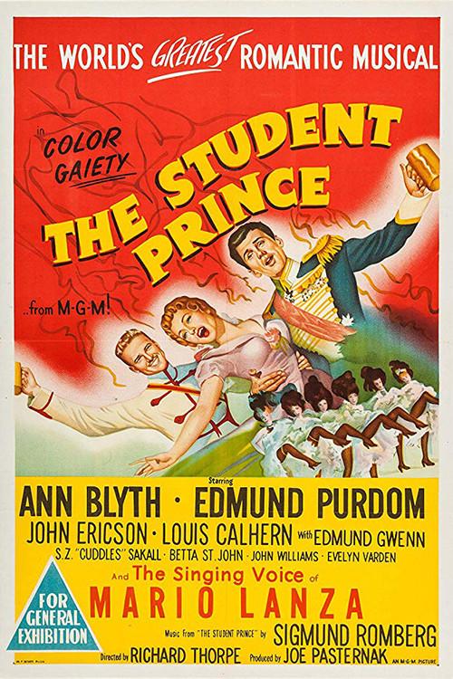 The Student Prince 1954 official movie poster