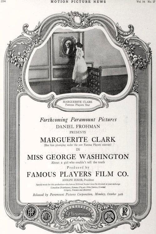 Miss George Washington 1916 official movie poster