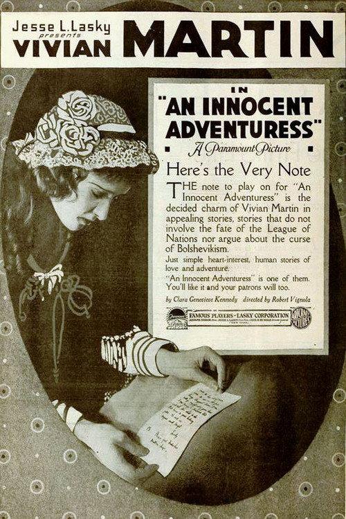 An Innocent Adventuress 1919 official movie poster