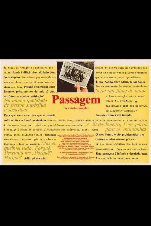 Passagem ou a Meio Caminho 1986 official movie poster