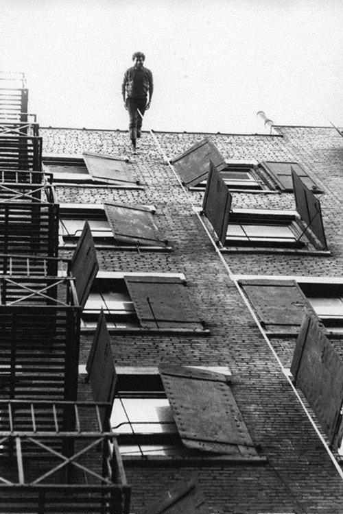 Man Walking Down the Side of a Building 1970 official movie poster
