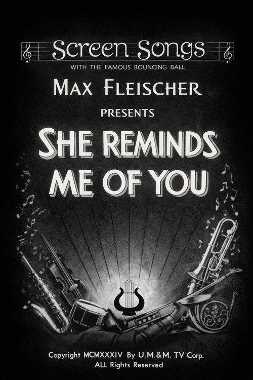 She Reminds Me of You 1934 official movie poster