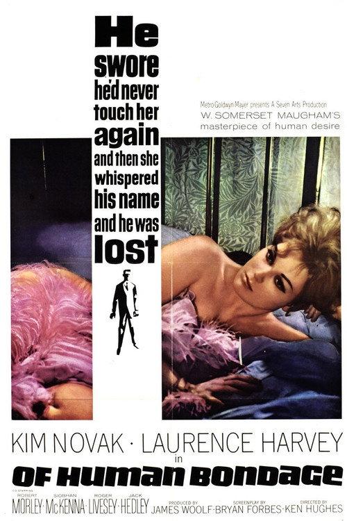 Of Human Bondage 1964 official movie poster