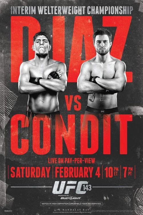 UFC 143: Diaz vs. Condit 2012 official movie poster