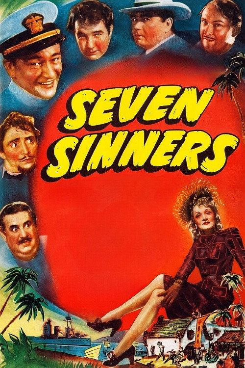 Seven Sinners 1940 official movie poster