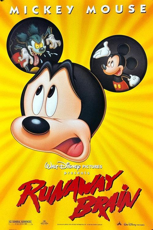 Runaway Brain 1995 official movie poster