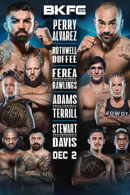 BKFC 56: Perry vs. Alvarez 2023 official movie poster