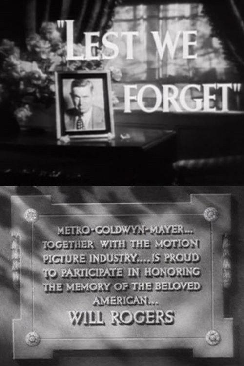 Lest We Forget 1937 official movie poster