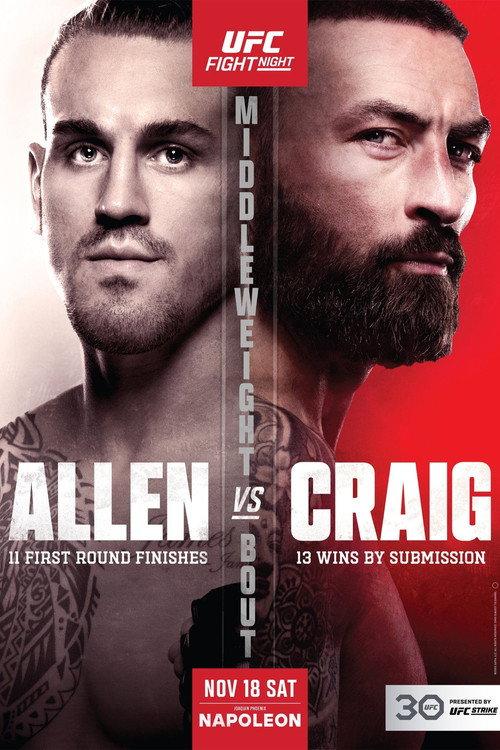 UFC Fight Night 232: Allen vs. Craig 2023 official movie poster