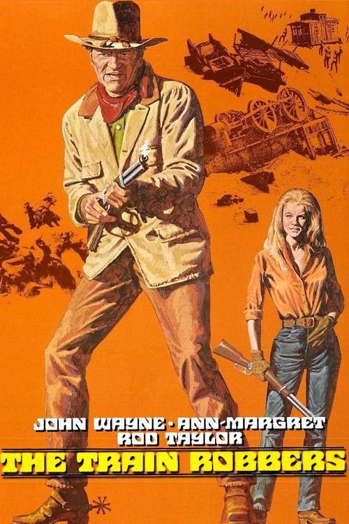 The Train Robbers 1973 official movie poster