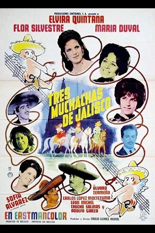 Tres muchachas de Jalisco 1964 official movie poster