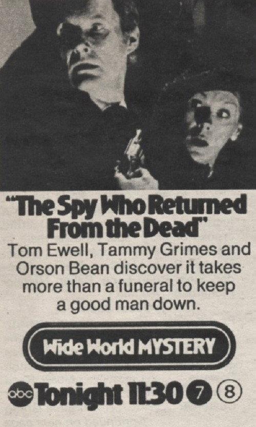 The Spy Who Returned from the Dead 1974 official movie poster