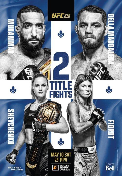 UFC 315: Muhammad vs. Della Maddalena 2025 official movie poster