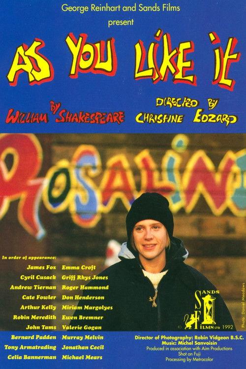 As You Like It 1992 official movie poster