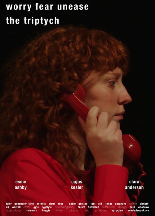 worry-fear-unease. the triptych 2024 official movie poster