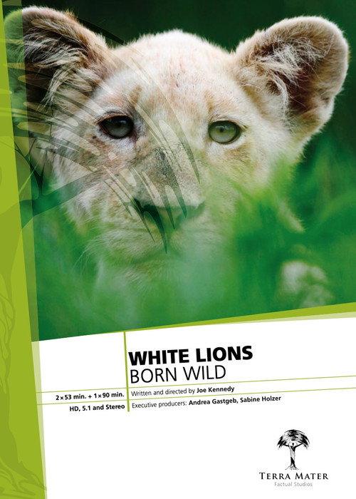 White Lions Born Wild 2012 official movie poster