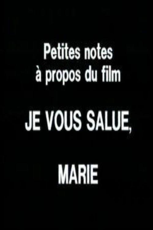 Notes on Hail Mary 1983 official movie poster