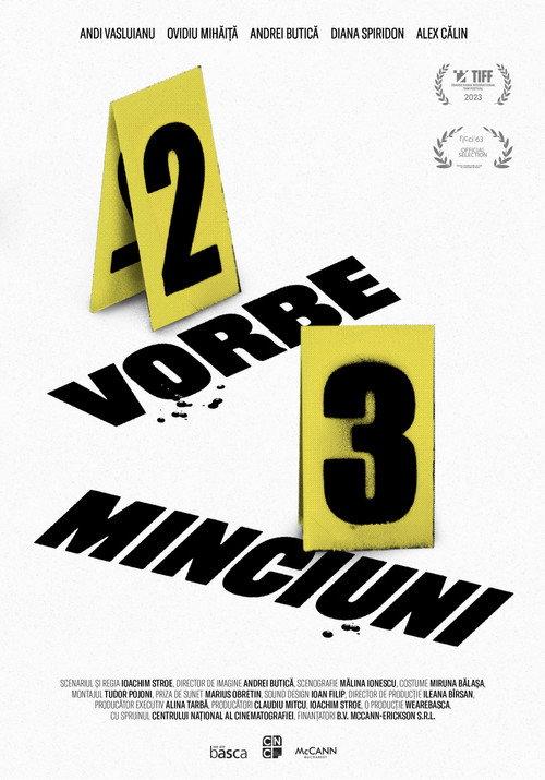 Two Words, Three Lies 2023 official movie poster