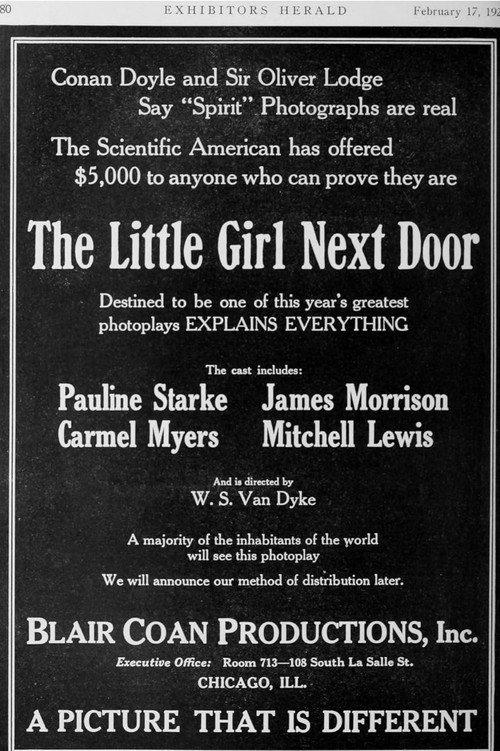 The Little Girl Next Door 1923 official movie poster