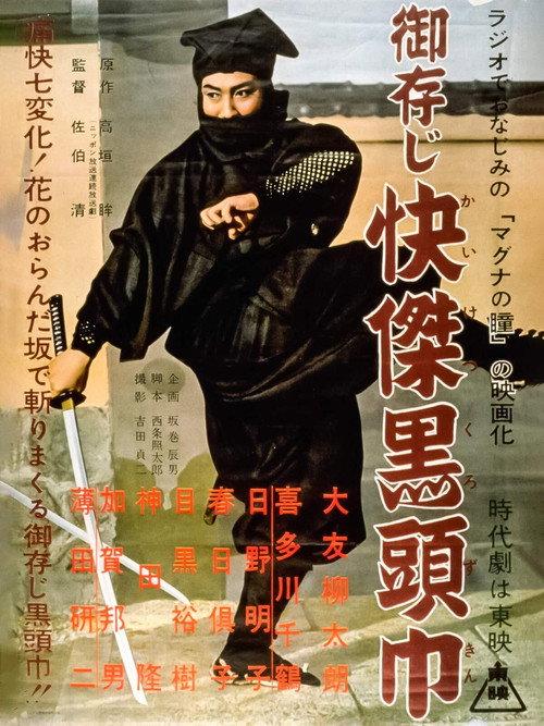 The Black Hooded Man 1955 official movie poster