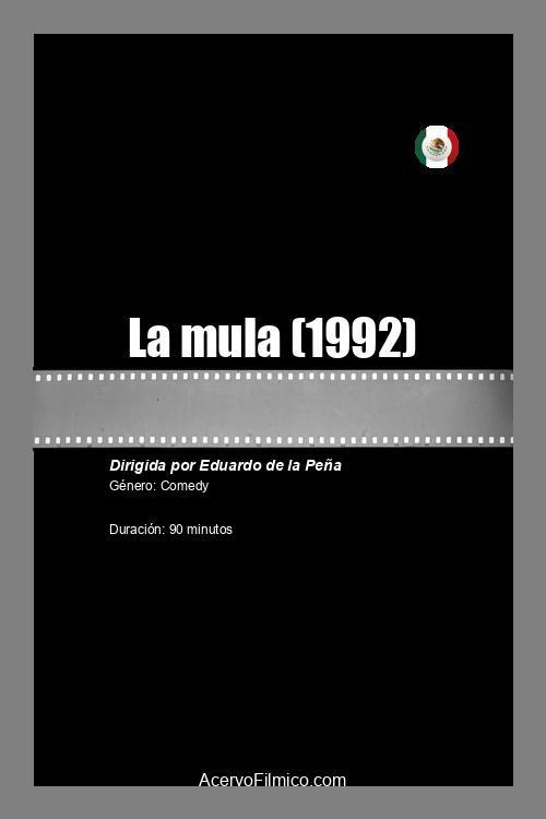 La mula 1992 official movie poster