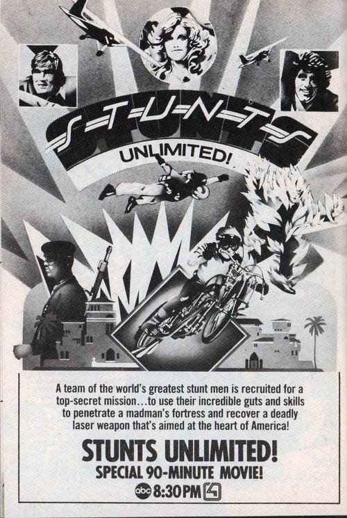 Stunts Unlimited 1980 official movie poster