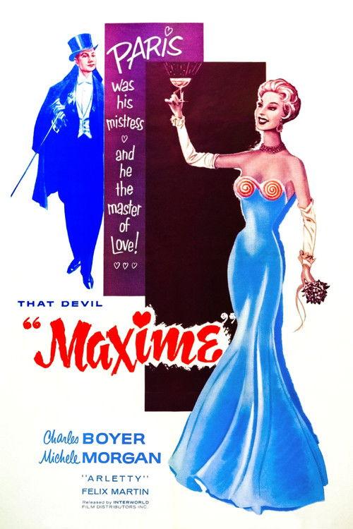 Maxime 1958 official movie poster