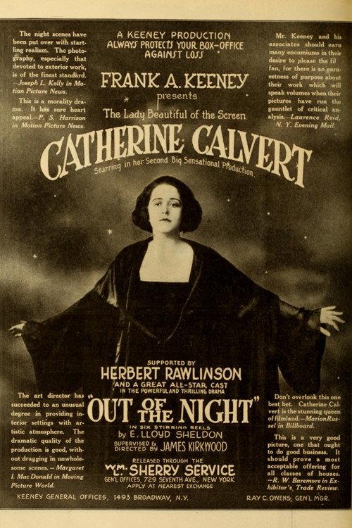 Out of the Night 1918 official movie poster