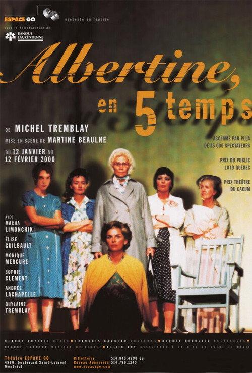 Albertine in Five Times 2000 official movie poster