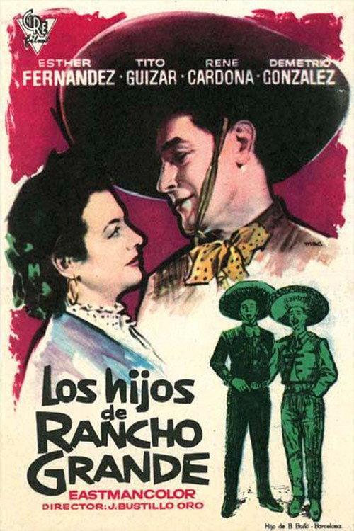 Los hijos de Rancho Grande 1956 official movie poster