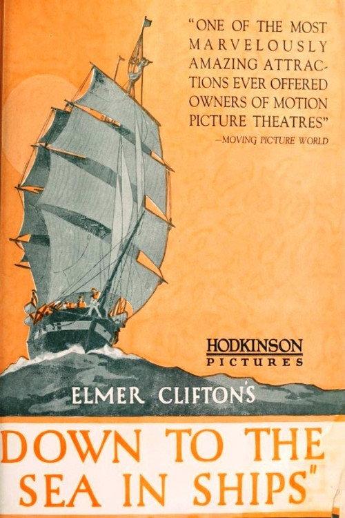 Down to the Sea in Ships 1922 official movie poster