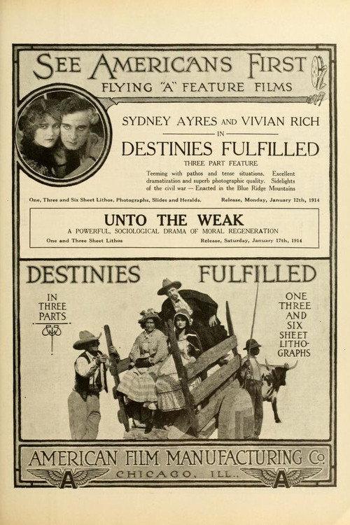 Destinies Fulfilled 1914 official movie poster