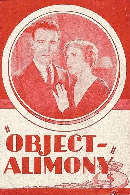 Object: Alimony 1928 official movie poster
