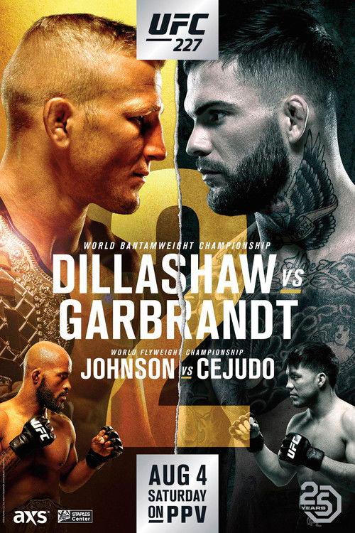 UFC 227: Dillashaw vs. Garbrandt 2 2018 official movie poster
