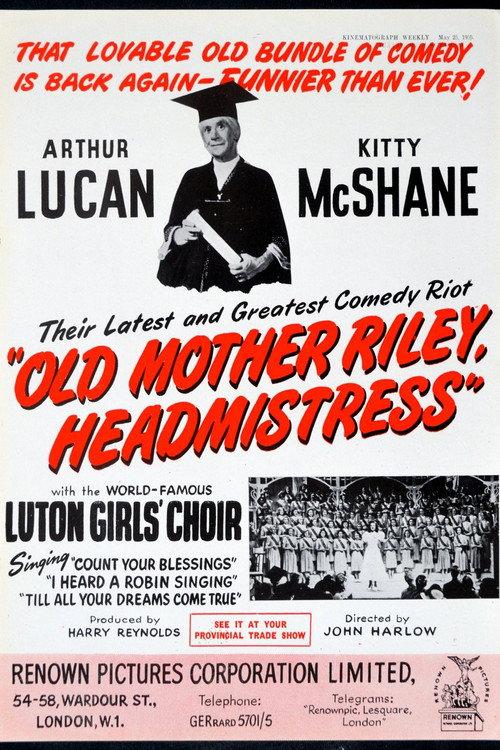 Old Mother Riley, Headmistress 1950 official movie poster