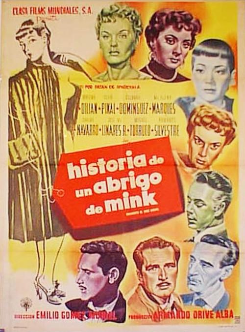 Historia de un abrigo de mink 1955 official movie poster