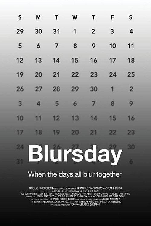 Blursday 2021 official movie poster