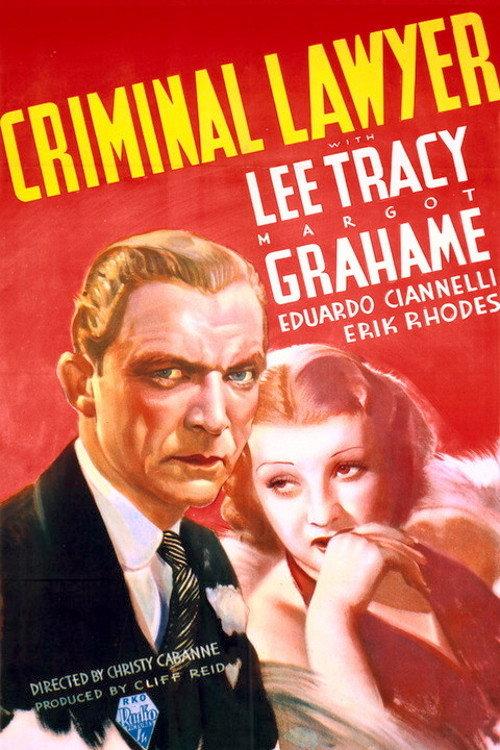 Criminal Lawyer 1937 official movie poster